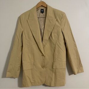 ZARA | Linen Cotton Oversized Boyfriend Blazer Small